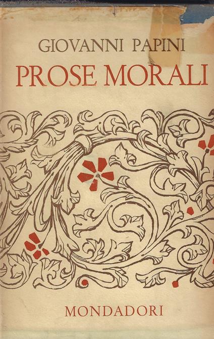 Prose morali - Giovanni Papini - copertina