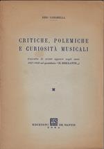 Critiche, polemiche e curiosità musicali: raccolta di scritti apparsi negli anni 1927-1928 sul quotidiano IL BRILLANTE