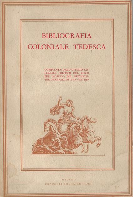 Bibliografia coloniale tedesca - copertina