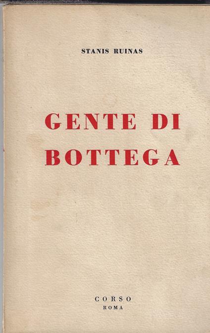 Gente di bottega - copertina