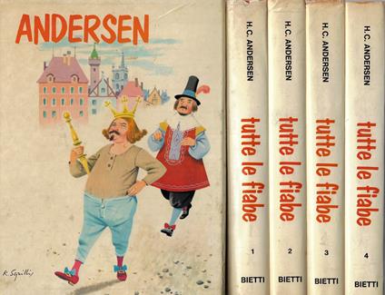 Tutte le fiabe (quattro volumi) - Hans Christian Andersen - copertina