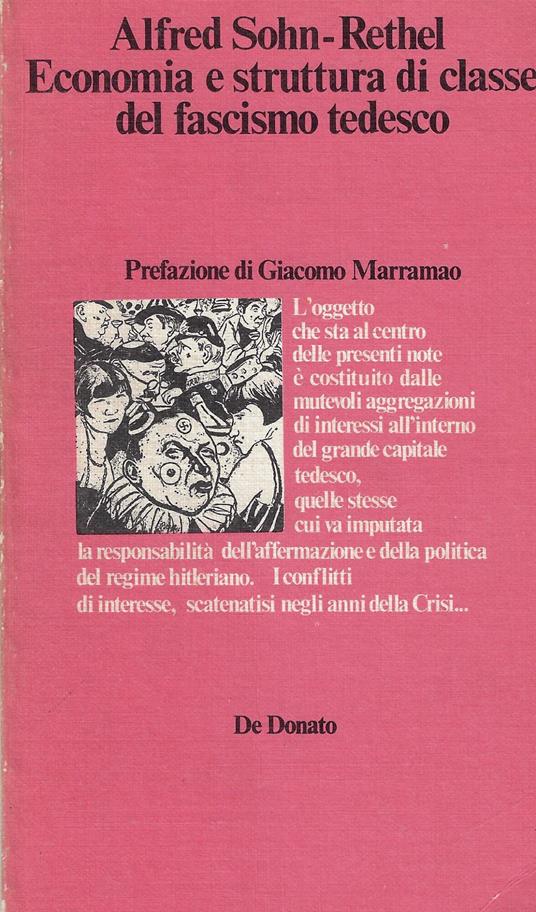Economia e struttura di classe del fascismo tedesco - Benjamin Farrington - copertina