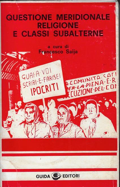 Questione meridionale, religione e classi subalterne - copertina