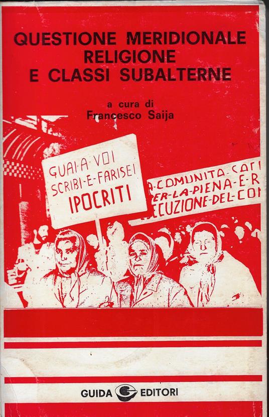 Questione meridionale, religione e classi subalterne - copertina