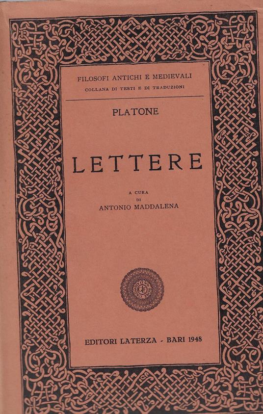 Lettere - Platone - copertina