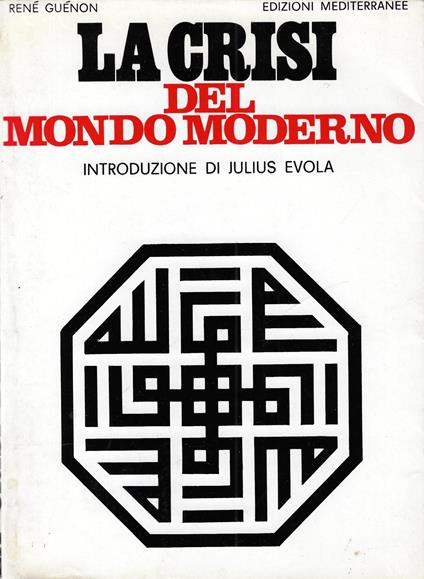 La crisi del mondo moderno - René Guénon - copertina