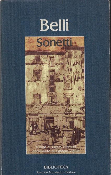 Sonetti - Giuseppe Gioachino Belli - copertina