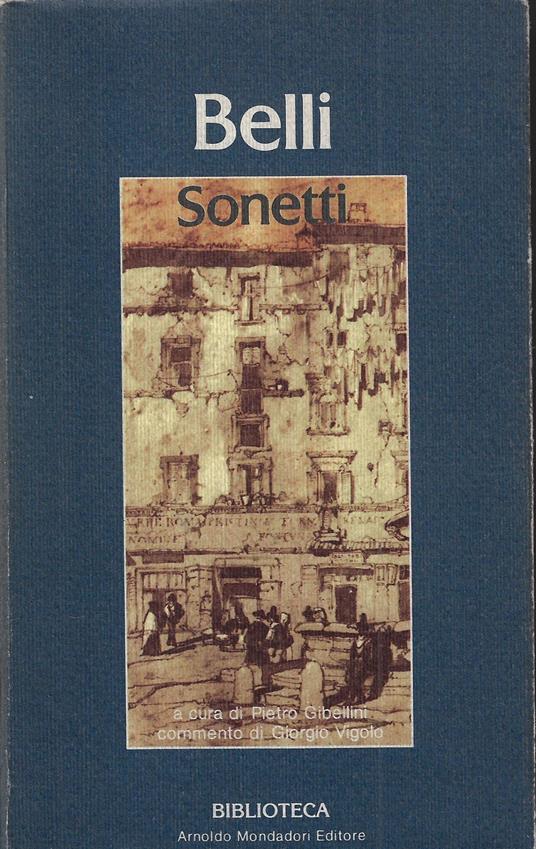 Sonetti - Giuseppe Gioachino Belli - copertina