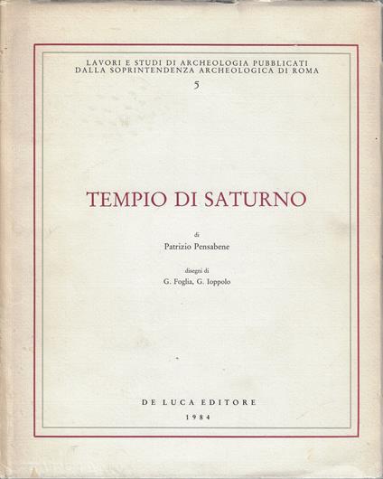 Tempio di Saturno : architettura e decorazione - copertina