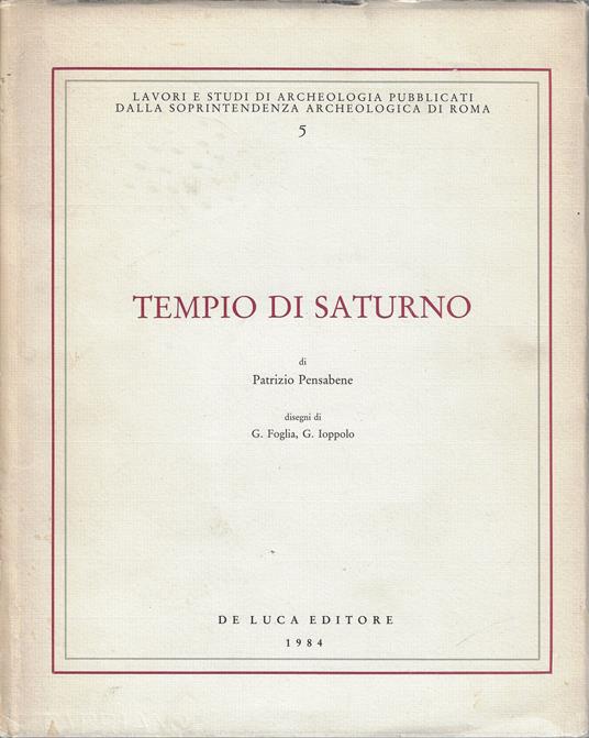 Tempio di Saturno : architettura e decorazione - copertina