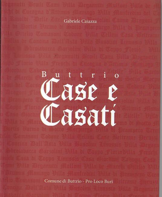 Buttrio : case e casati - copertina