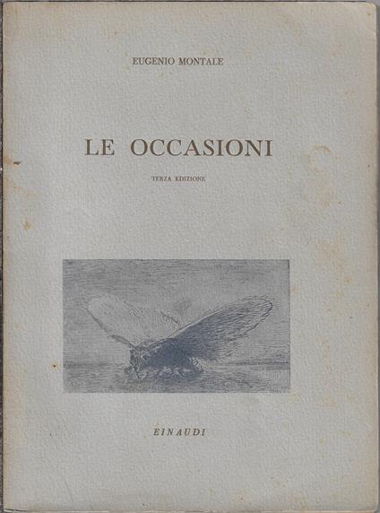 Le occasioni - Eugenio Montale - copertina