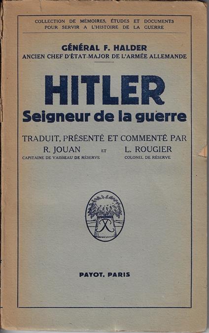 Hitler : seigneur de la guerre - copertina