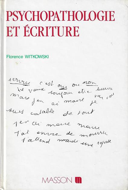 Psychopathologie et écriture - copertina