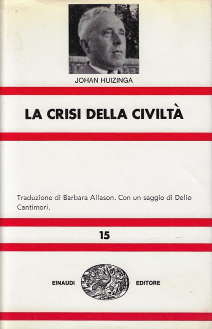 La crisi della civiltà - Johan Huizinga - copertina