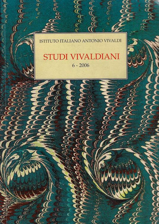 Studi vivaldiani 6-2006 - copertina