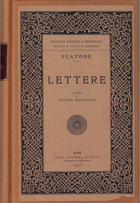 Lettere - Platone - copertina