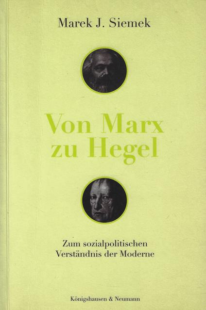 Von Marx zu Hegel - copertina