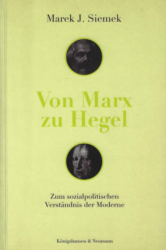 Von Marx zu Hegel - copertina