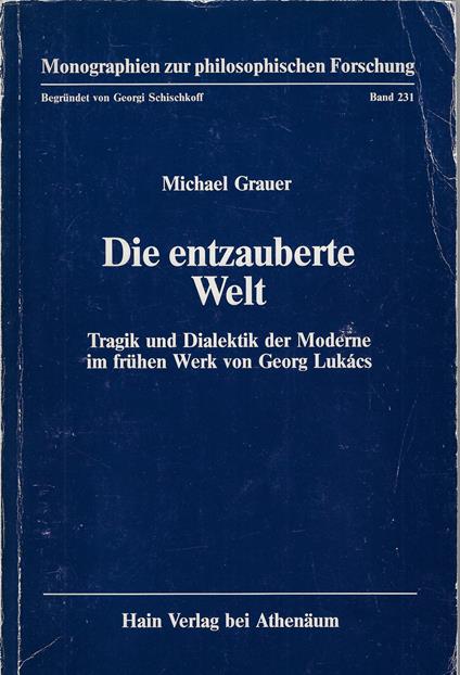 Die entzauberte welt - copertina