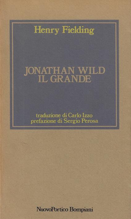 Jonathan Wild il grande - Henry Fielding - copertina