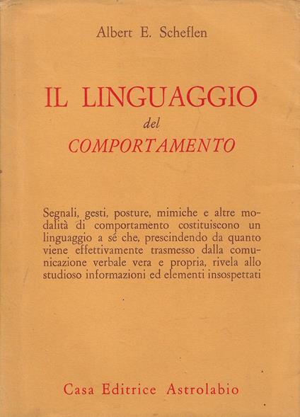 Il linguaggio del comportamento - copertina