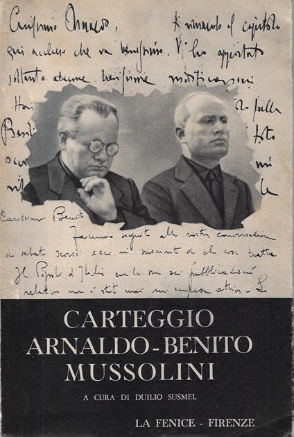 Carteggio Arnaldo - Benito Mussolini - copertina