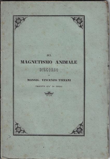 Sul magnetismo animale : discorso - copertina