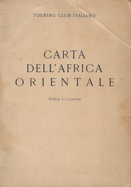 Carta dell'Africa orientale - copertina