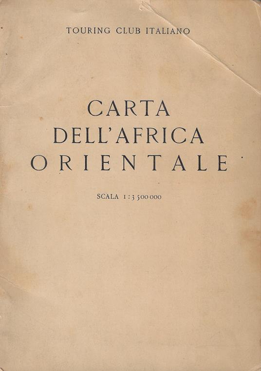 Carta dell'Africa orientale - copertina