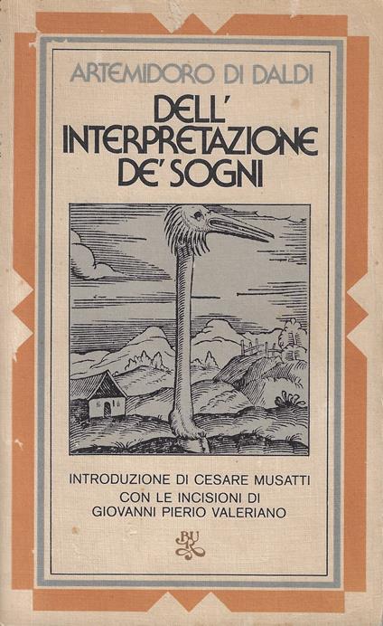 Dell'interpretatione de' sogni - copertina