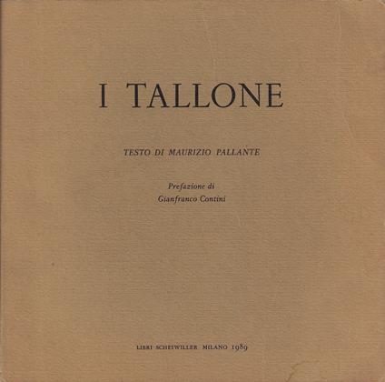 I Tallone - copertina