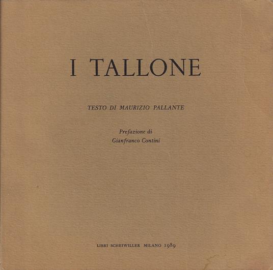 I Tallone - copertina