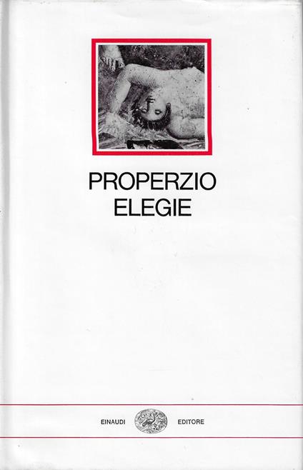 Elegie - Sesto Properzio - copertina
