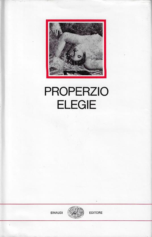 Elegie - Sesto Properzio - copertina