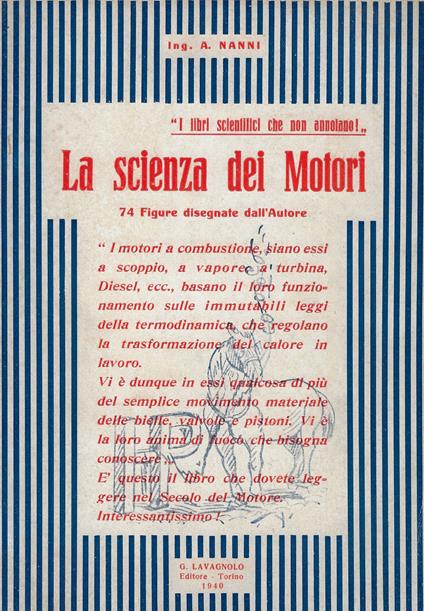 La scienza dei motori - copertina
