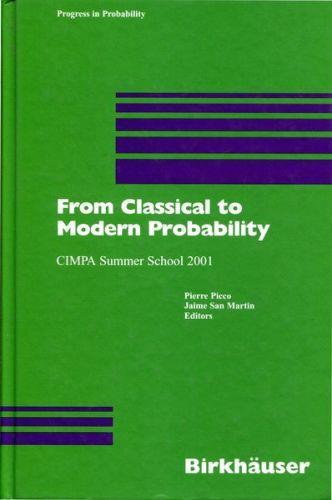 From Classical to Modern Probability - Cimpa Summer School 2001 - copertina