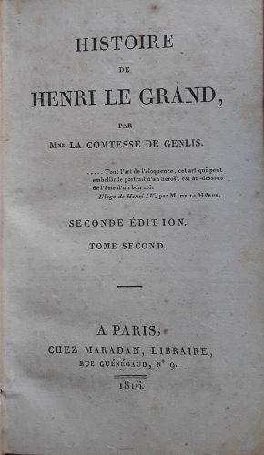 Histoire de Henri Le Grand - copertina