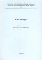 Carte Stringher - Franco Bonelli - copertina