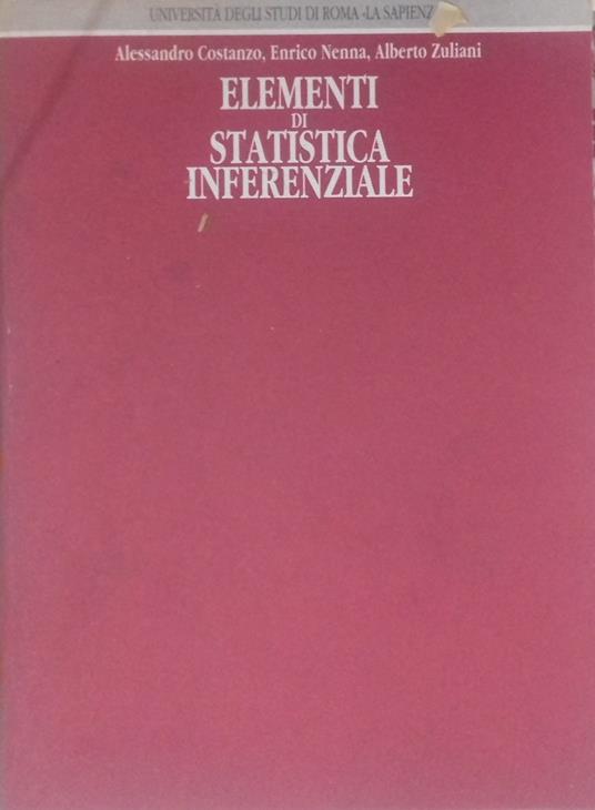 Elementi di statistica inferenziale - copertina