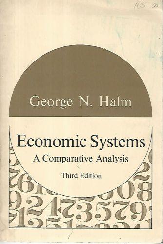 Economic systems. A comparative analysis - copertina