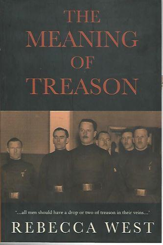 The meanin of treason - Rebecca West - copertina