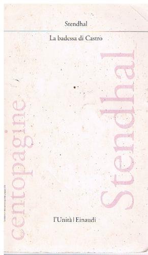 La badessa di Castro - Stendhal - copertina