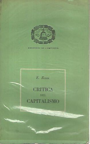 Critica del capitalismo - Elena Aga Rossi - copertina