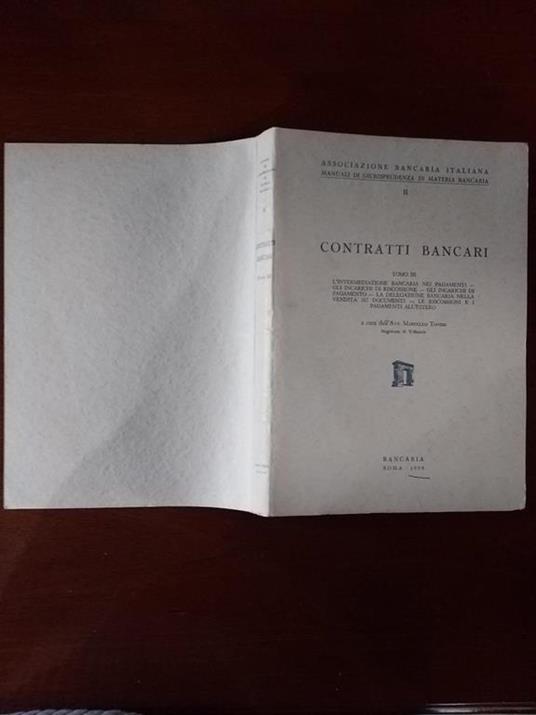 Contratti Bancari - Marcello Tondo - copertina