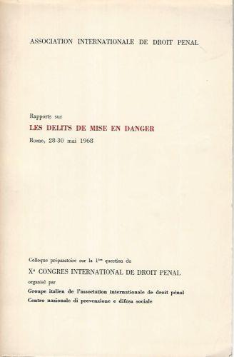 Rapports sur les delits de mise en danger - copertina