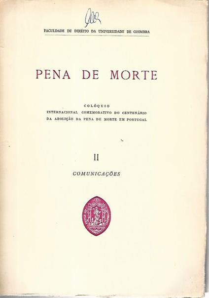 Pena de morte - copertina