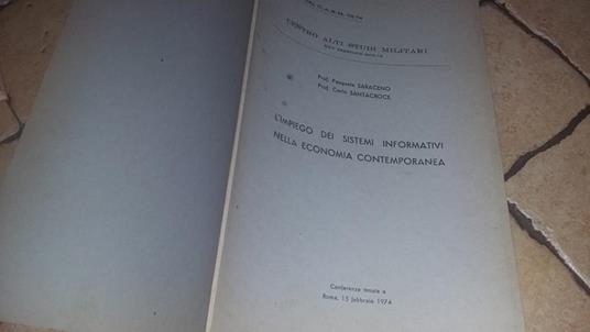 L' impiego dei sistemi informativi nell'economia contemporanea 25 sessione - copertina