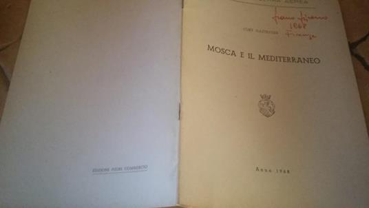 Mosca e il Mediterraneo - copertina