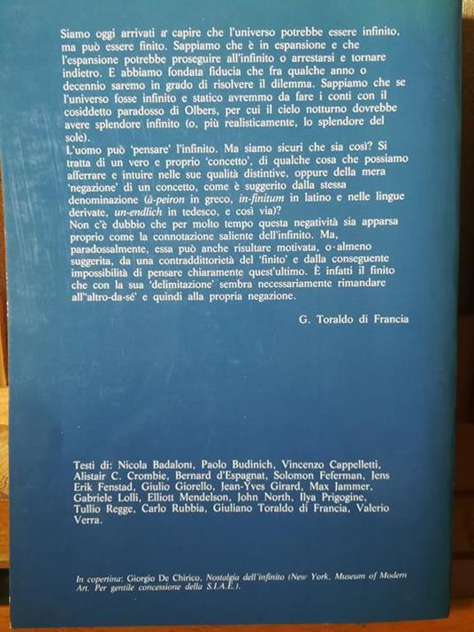 L' infinito nella scienza. Infinity in science - 2